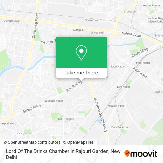 Lord Of The Drinks Chamber in Rajouri Garden map