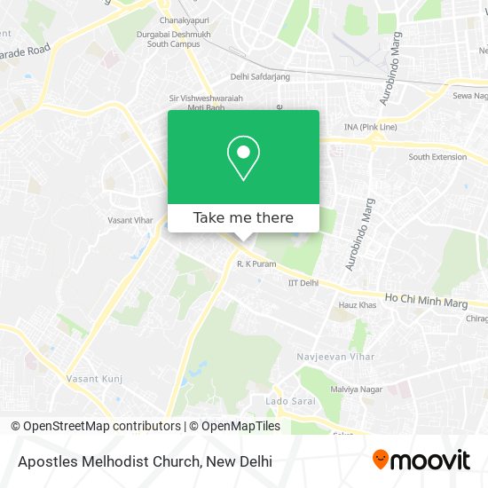 Apostles Melhodist Church map