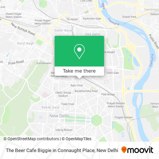 The Beer Cafe Biggie in Connaught Place map
