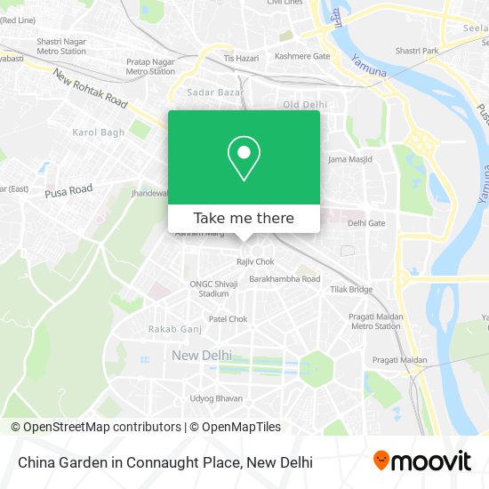 China Garden in Connaught Place map