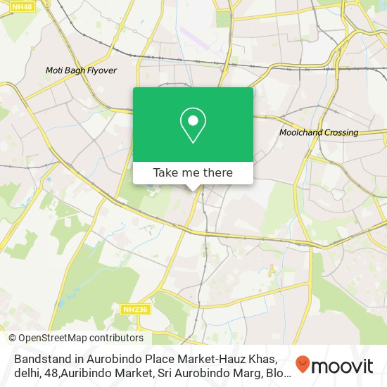 Bandstand in Aurobindo Place Market-Hauz Khas, delhi, 48,Auribindo Market, Sri Aurobindo Marg, Bloc map