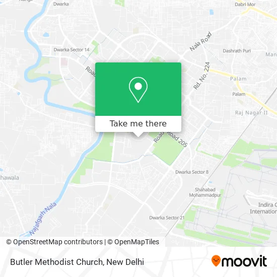 Butler Methodist Church map