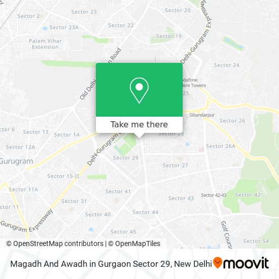 Magadh And Awadh in Gurgaon Sector 29 map