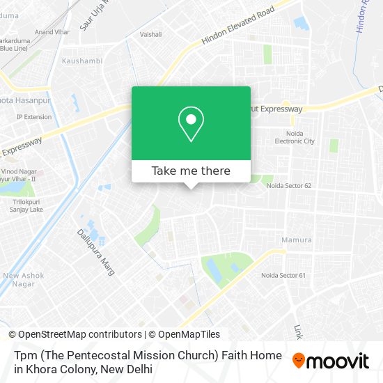 Tpm (The Pentecostal Mission Church) Faith Home in Khora Colony map