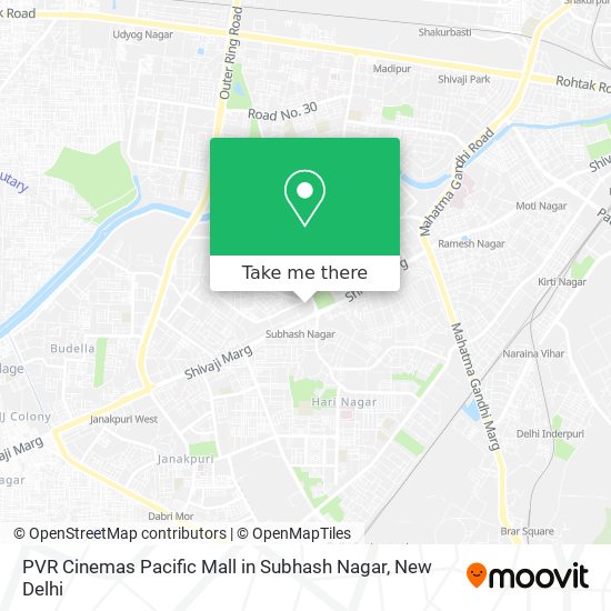 PVR Cinemas Pacific Mall in Subhash Nagar map