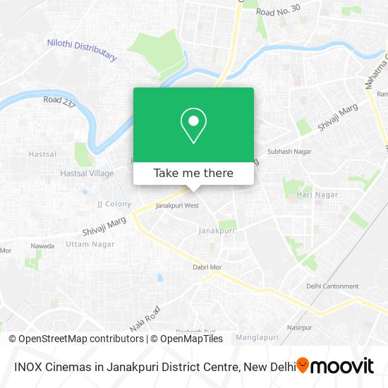 INOX Cinemas in Janakpuri District Centre map