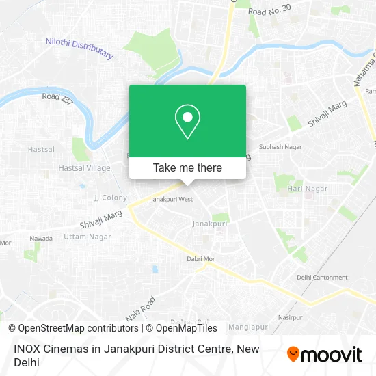 INOX Cinemas in Janakpuri District Centre map
