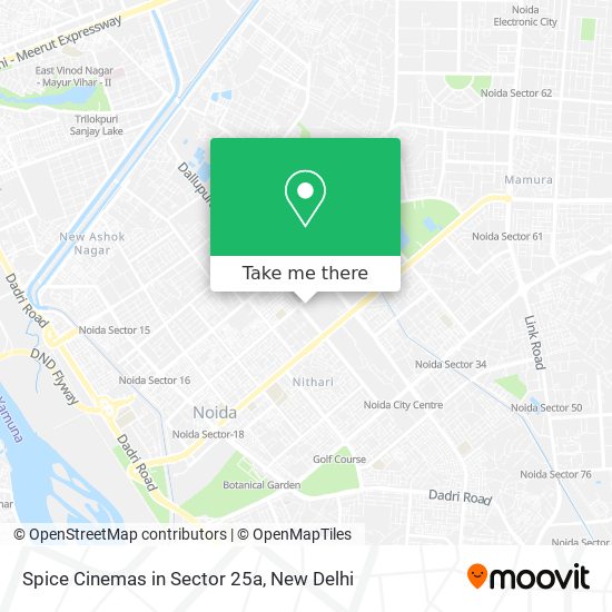 Spice Cinemas in Sector 25a map