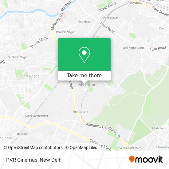 PVR Cinemas map