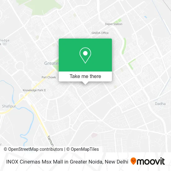 INOX Cinemas Msx Mall in Greater Noida map
