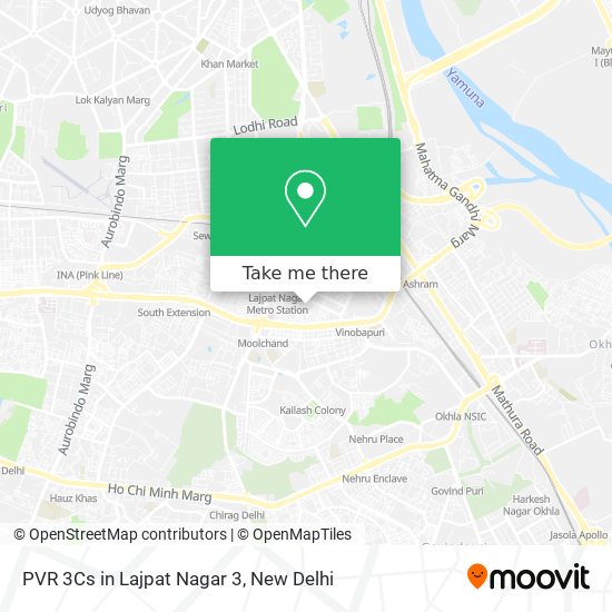 PVR 3Cs in Lajpat Nagar 3 map