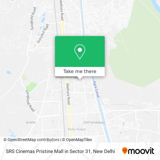 SRS Cinemas Pristine Mall in Sector 31 map