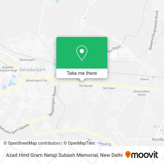 Azad Hind Gram Netaji Subash Memorial map