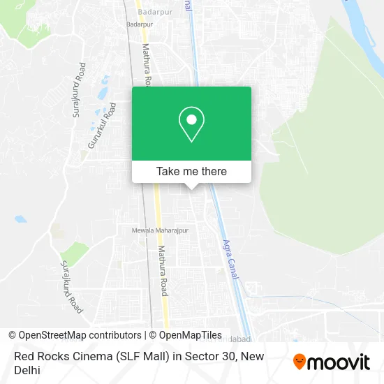 Red Rocks Cinema (SLF Mall) in Sector 30 map