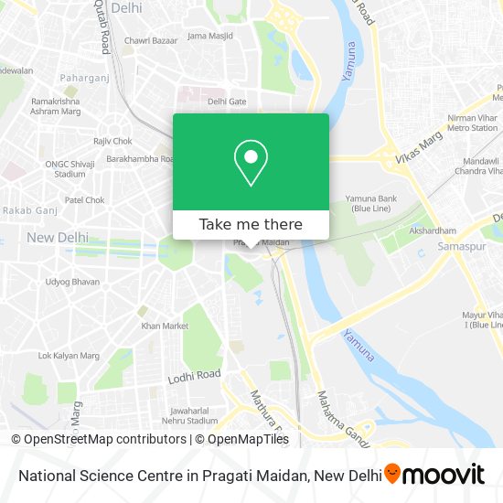 National Science Centre in Pragati Maidan map