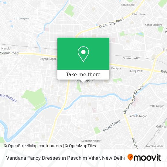 Vandana Fancy Dresses in Paschim Vihar map