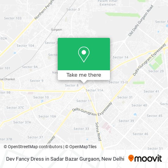 Dev Fancy Dress in Sadar Bazar Gurgaon map