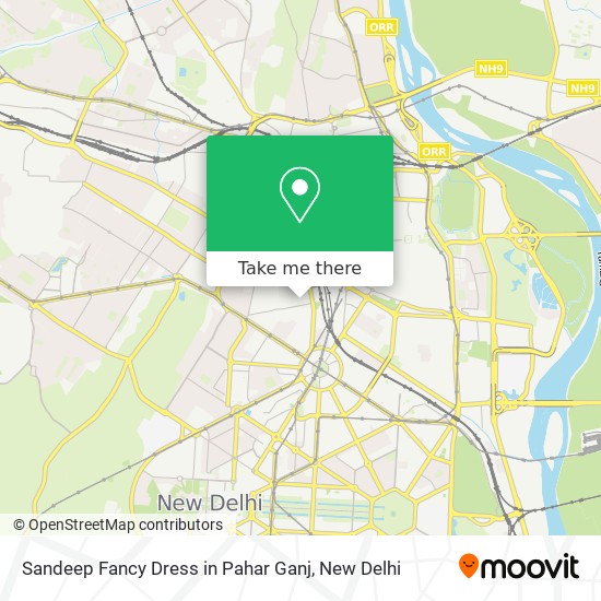 Sandeep Fancy Dress in Pahar Ganj map