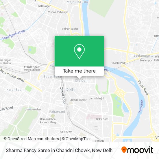 Sharma Fancy Saree in Chandni Chowk map