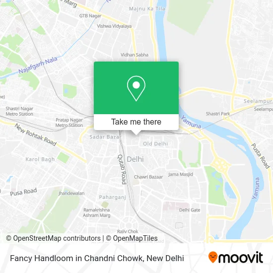 Fancy Handloom in Chandni Chowk map