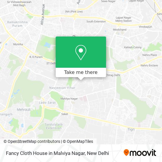 Fancy Cloth House in Malviya Nagar map