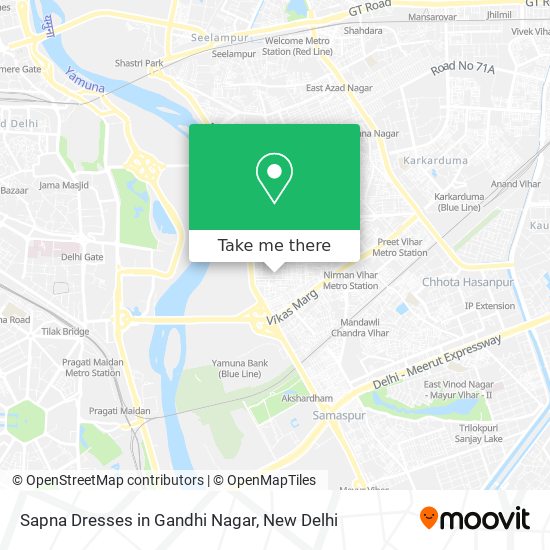 Sapna Dresses in Gandhi Nagar map