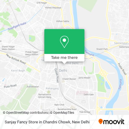 Sanjay Fancy Store in Chandni Chowk map