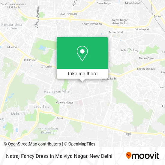 Natraj Fancy Dress in Malviya Nagar map
