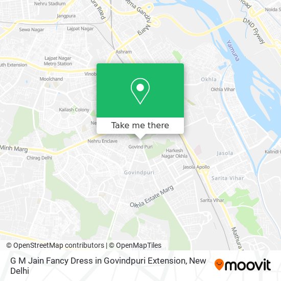 G M Jain Fancy Dress in Govindpuri Extension map