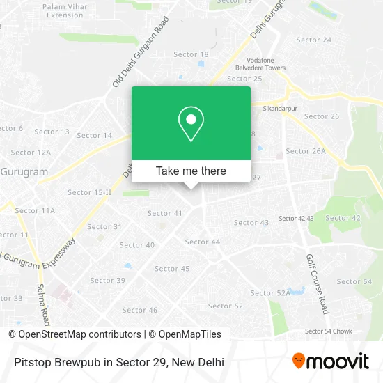 Pitstop Brewpub in Sector 29 map