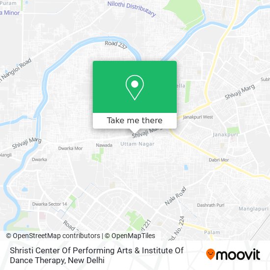 Shristi Center Of Performing Arts & Institute Of Dance Therapy map