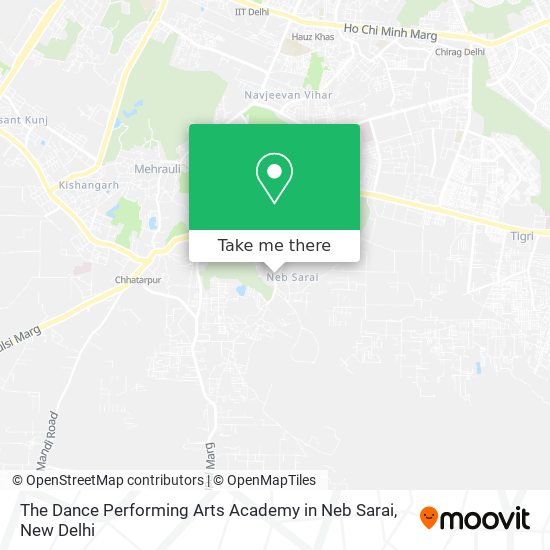 The Dance Performing Arts Academy in Neb Sarai map