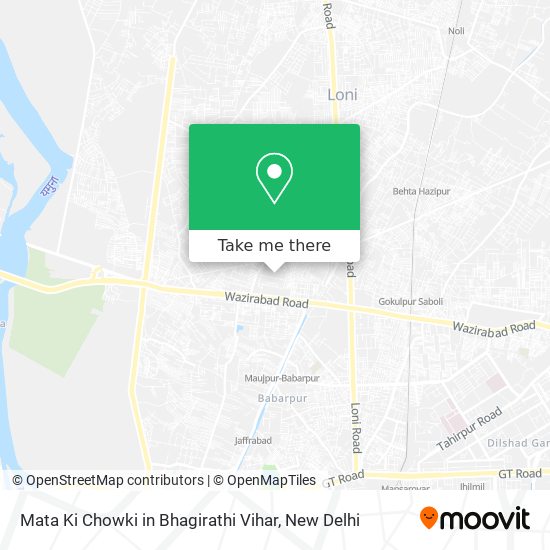 Mata Ki Chowki in Bhagirathi Vihar map
