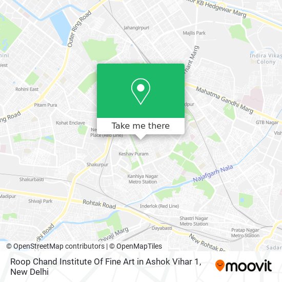 Roop Chand Institute Of Fine Art in Ashok Vihar 1 map