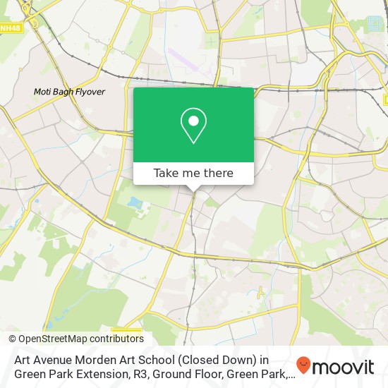 Art Avenue Morden Art School (Closed Down) in Green Park Extension, R3, Ground Floor, Green Park, N map