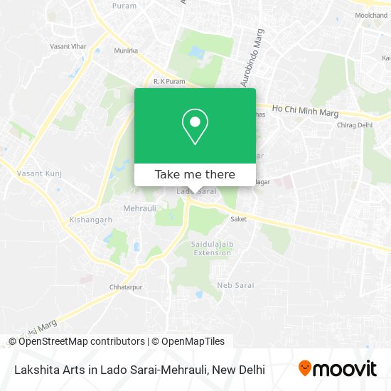 Lakshita Arts in Lado Sarai-Mehrauli map