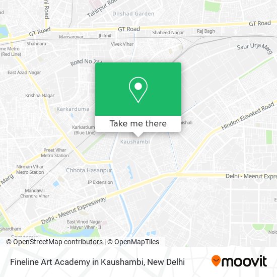 Fineline Art Academy in Kaushambi map