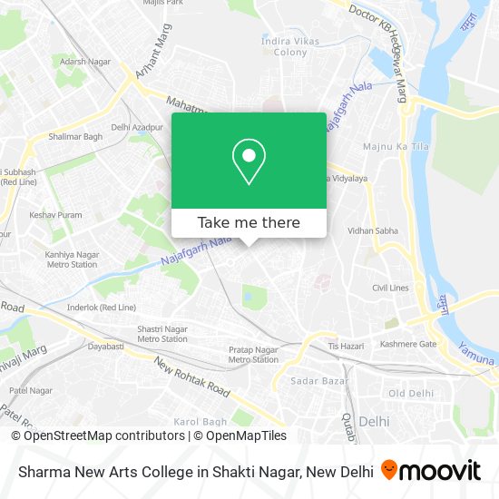 Sharma New Arts College in Shakti Nagar map