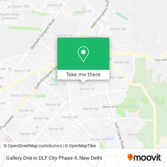 Gallery One in DLF City Phase 4 map