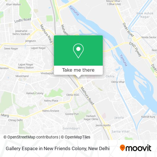 Gallery Espace in New Friends Colony map