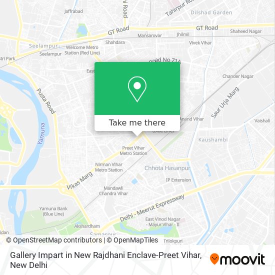 Gallery Impart in New Rajdhani Enclave-Preet Vihar map