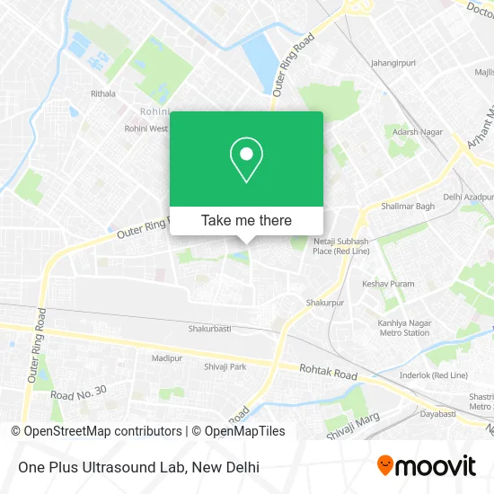 One Plus Ultrasound Lab map