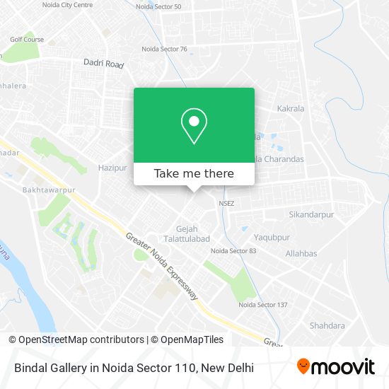 Bindal Gallery in Noida Sector 110 map