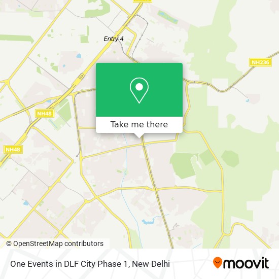 One Events in DLF City Phase 1 map