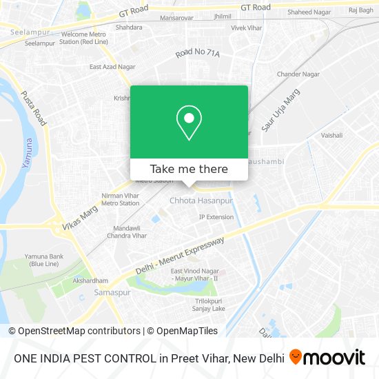 ONE INDIA PEST CONTROL in Preet Vihar map