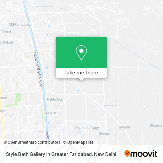 Style Bath Gallery in Greater Faridabad map