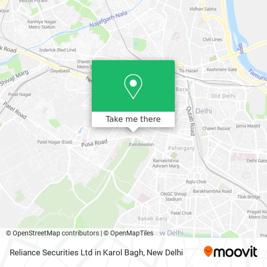 Reliance Securities Ltd in Karol Bagh map