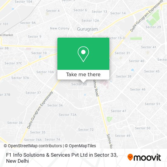 F1 Info Solutions & Services Pvt Ltd in Sector 33 map