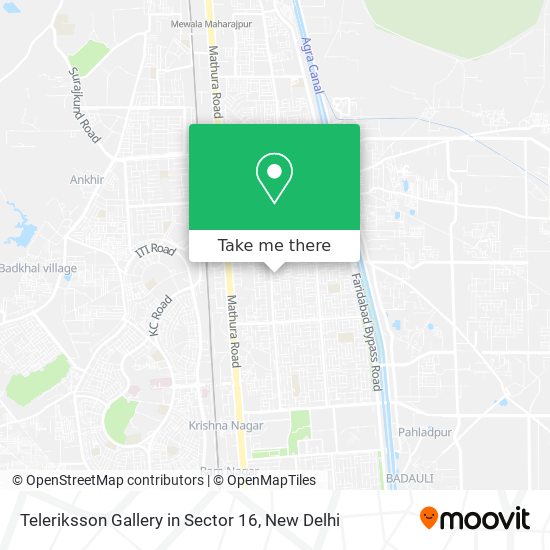 Teleriksson Gallery in Sector 16 map