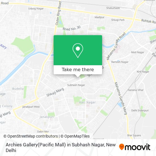 Archies Gallery(Pacific Mall) in Subhash Nagar map